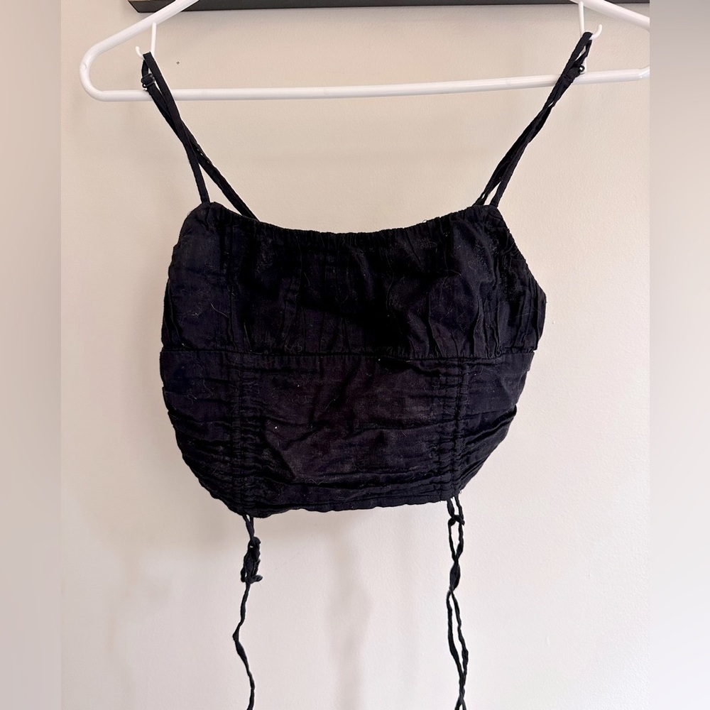 Black bralette top from Urban outfitters
